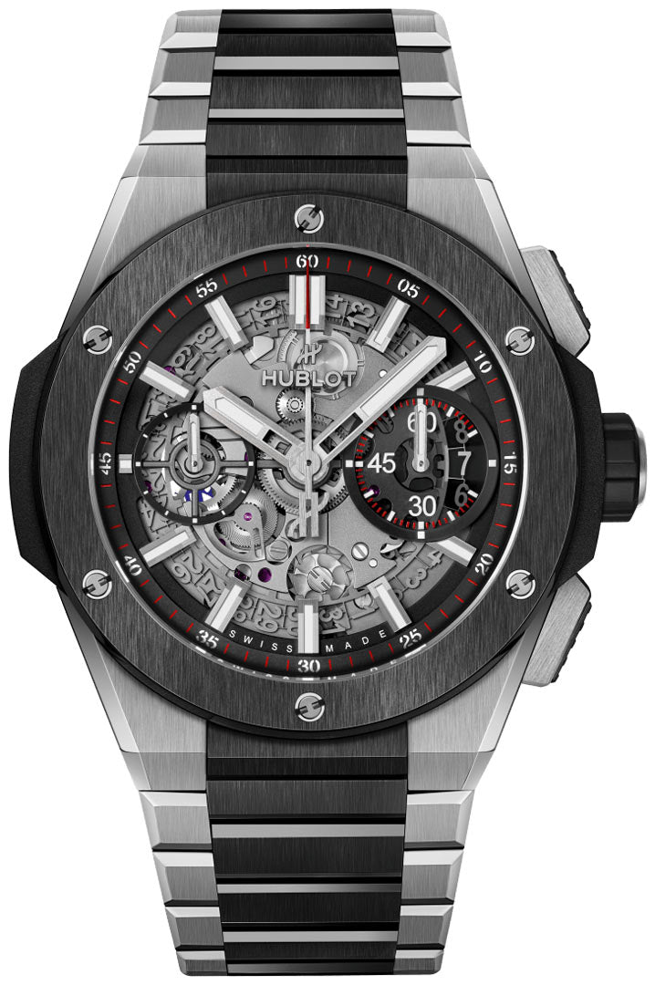 Hublot Big Bang Integrated Titanium Ceramic Watch - 42 mm - Black Skeleton Dial