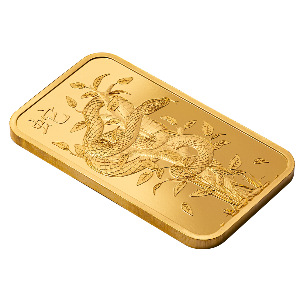 2025 Lunar Year of the Snake - Legend of the White Snake 1oz Gold Bar
