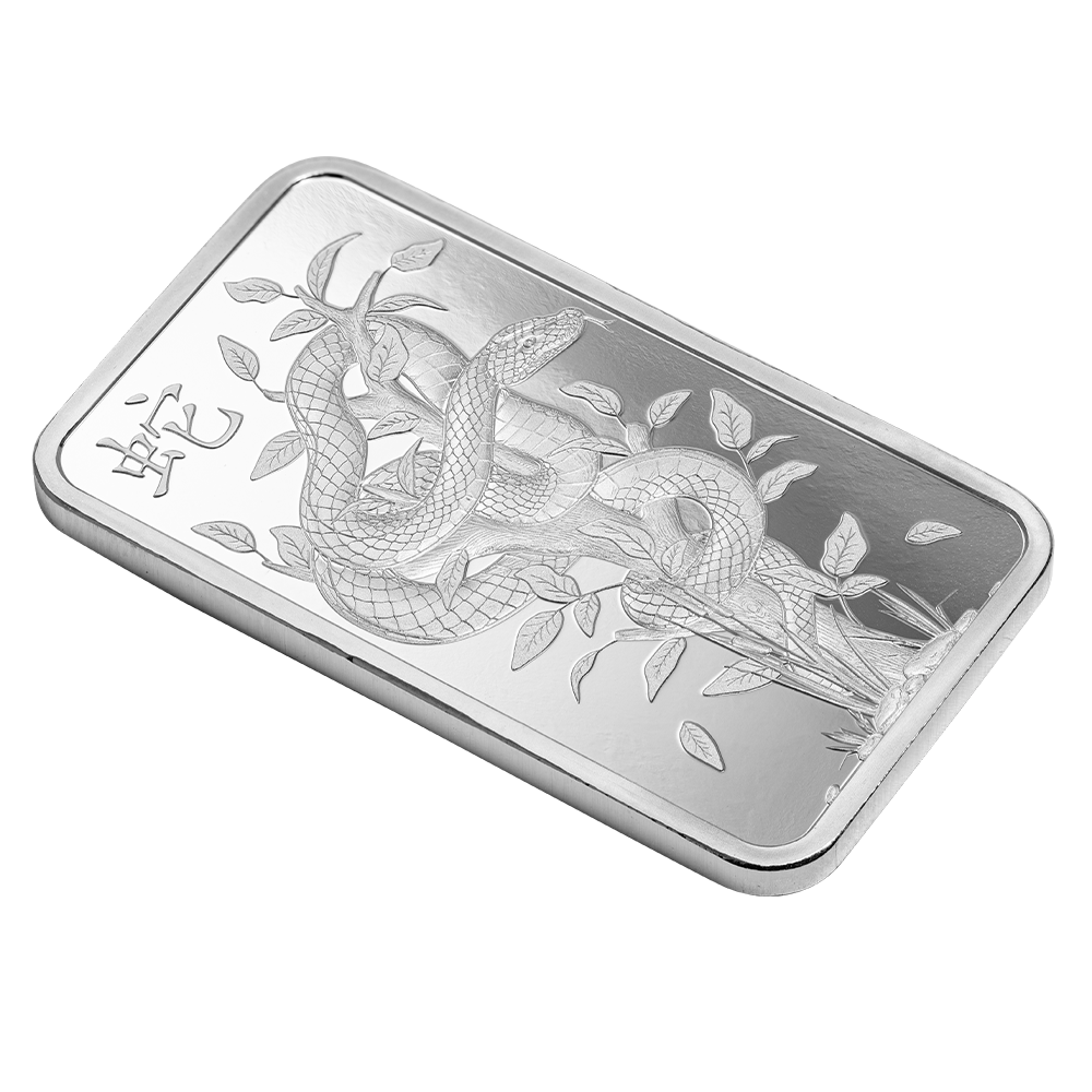 2025 Lunar Year of the Snake - Legend of the White Snake 1oz Silver Bar