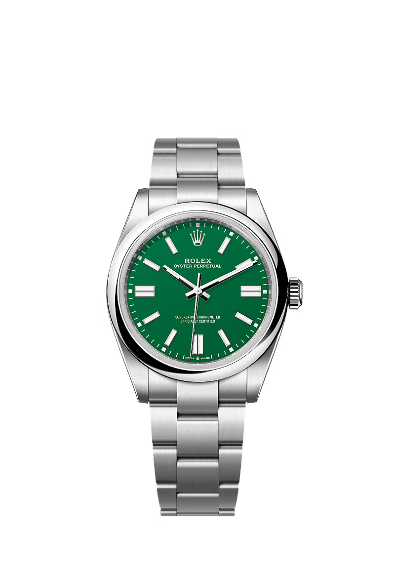 Rolex Oyster Perpetual 41 134300 Stainless Steel Dial Green Dial