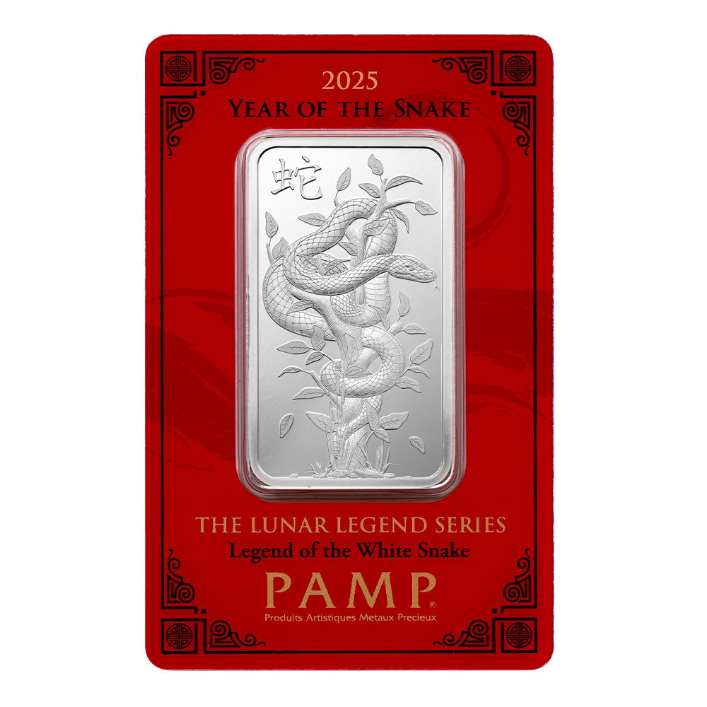 2025 Lunar Year of the Snake - Legend of the White Snake 1oz Silver Bar