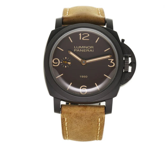 OFFICINE PANERAI | LUMINOR 47mm 1950 3 Days Composite Tobacco Brown Dial