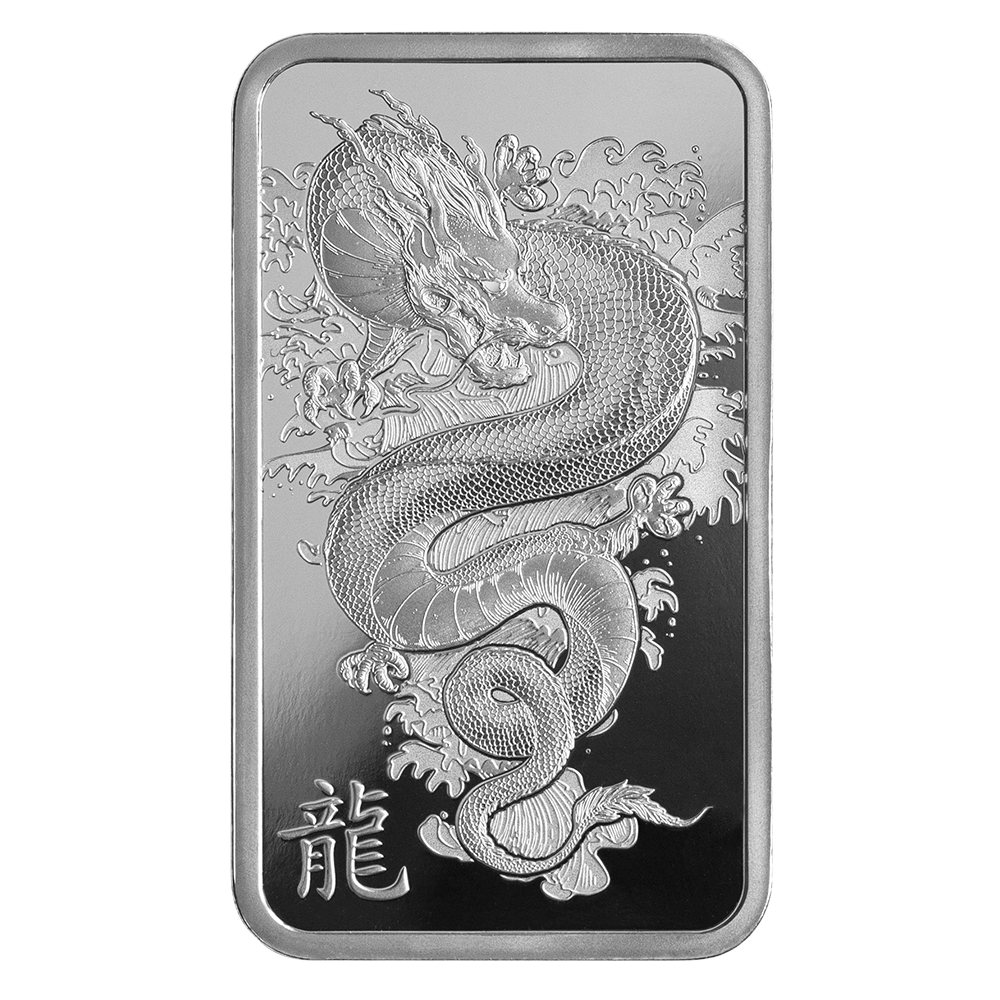 Year of the Dragon - Legend of the Azure Dragon 1oz Silver Bar