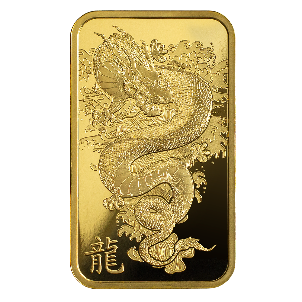 Year of the Dragon - Legend of the Azure Dragon 1oz Gold Bar