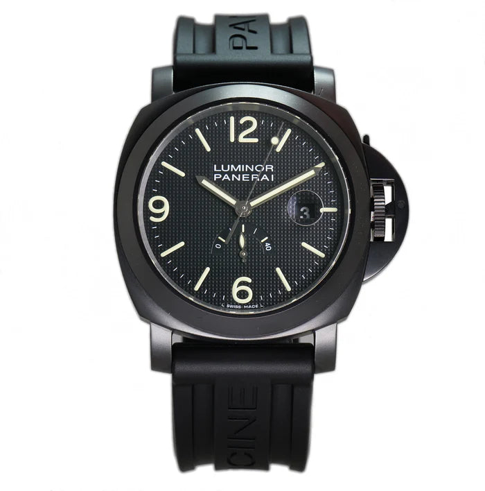 OFFICINE PANERAI | LUMINOR Power Reserve PVD Coated Steel 44mm Black Hobnail Dial Full Set L Series