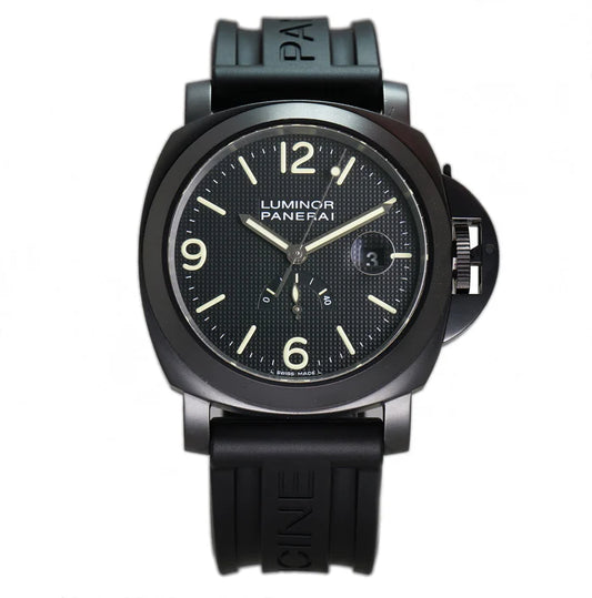 OFFICINE PANERAI | LUMINOR Power Reserve PVD Coated Steel 44mm Black Hobnail Dial Full Set L Series