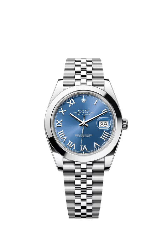Rolex Datejust 41 126300 Stainless Steel Blue Roman Dial Jubilee