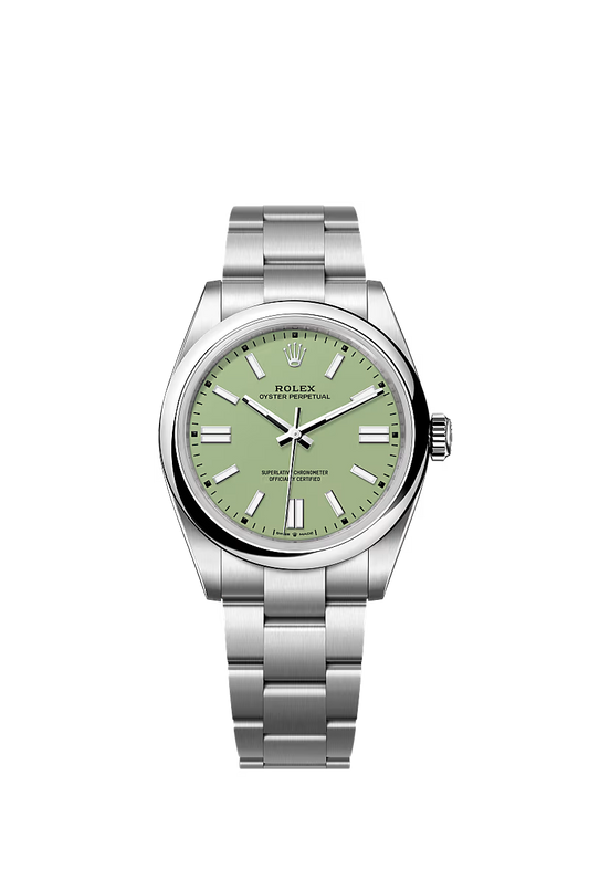 Rolex Oyster Perpetual 41 134300 Stainless Steel Pistachio Dial