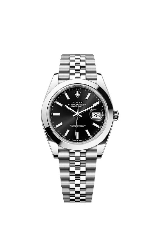Rolex Datejust 41 126300 Stainless Steel Black Dial Jubilee