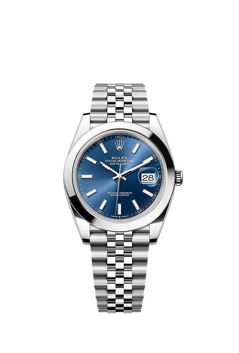 Rolex Datejust 41 126300 Stainless Steel Blue Dial Jubilee