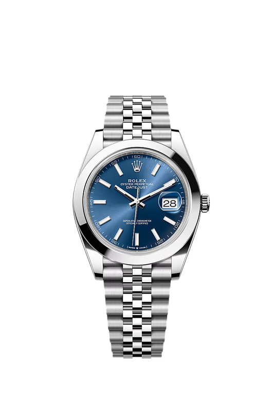 Rolex Datejust 41 126300 Stainless Steel Blue Dial Jubilee