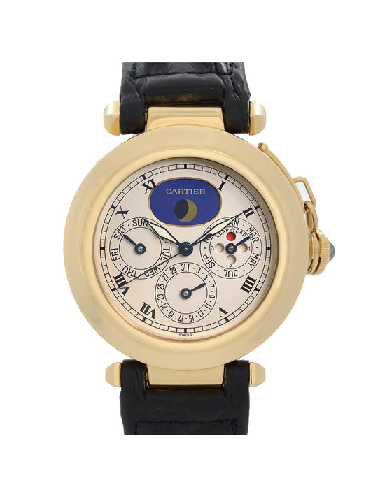 Cartier Pasha Perpetual Calendar Moon phase 38MM 18KY 30003