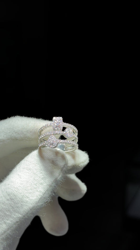 Diamond Ring, Square, Circle and Pear