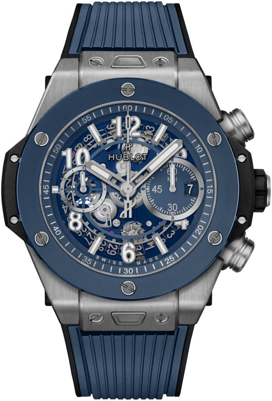 Hublot Big Bang Unico Titanium Blue Ceramic 44mm 421.NL.5170.RX - BRAND NEW