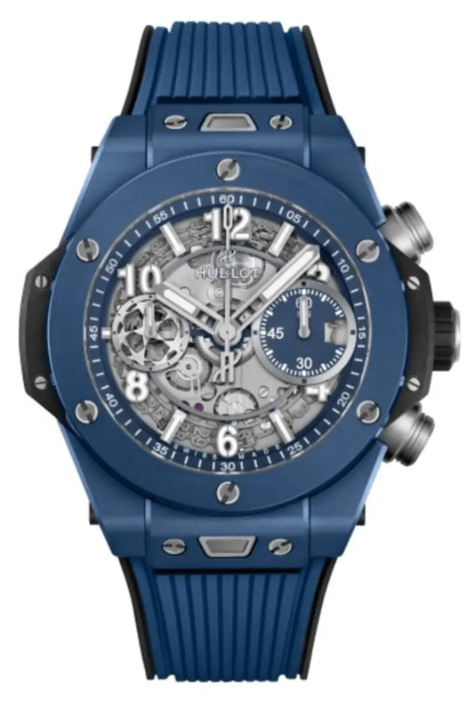 HUBLOT Big Bang Unico UEFA Champions League Limited Edition Skeleton Dial Rubber Strap Men's Watch 441.EX.5129.RX.UCL22