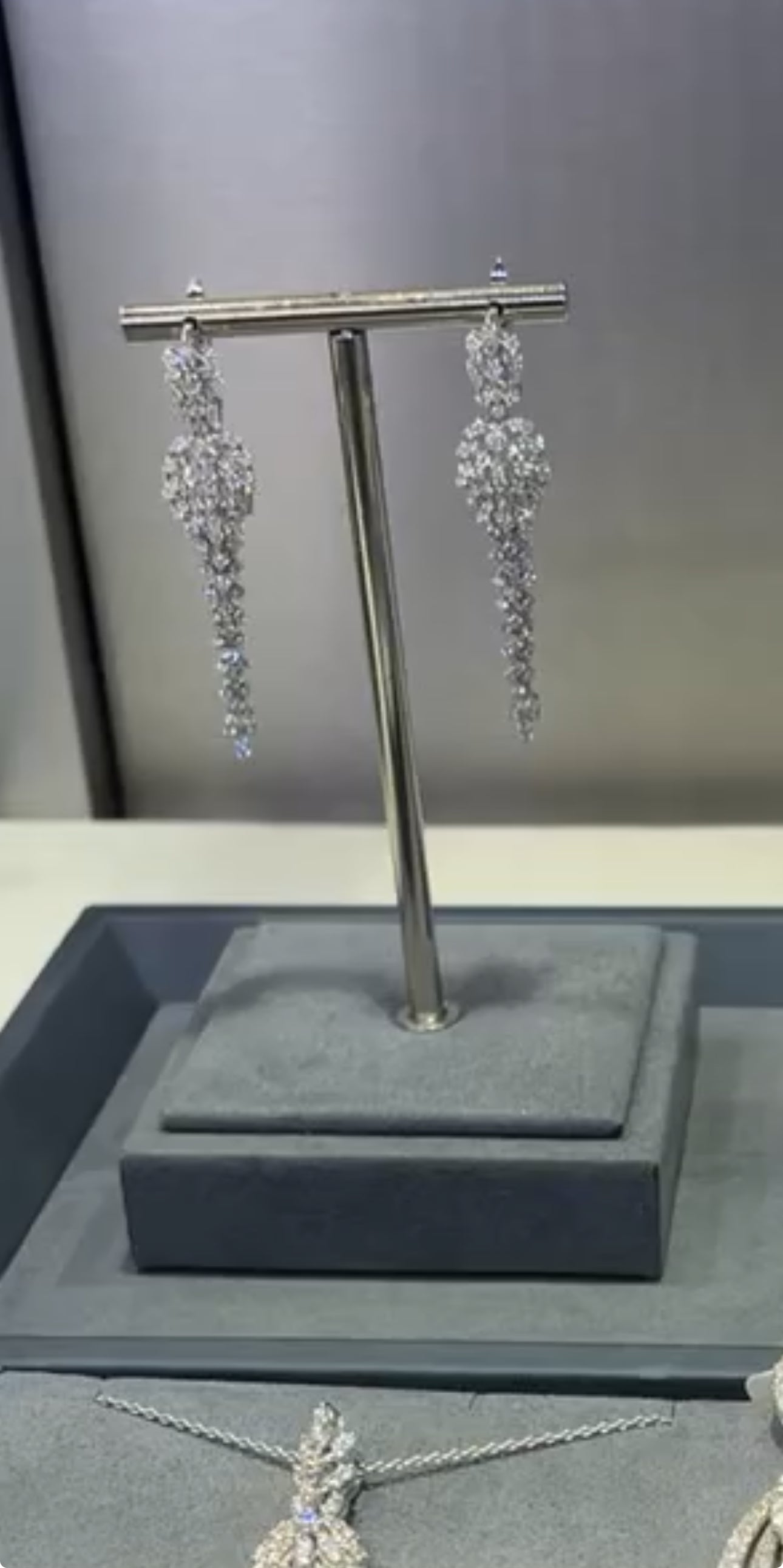 White Gold Diamond Earrings