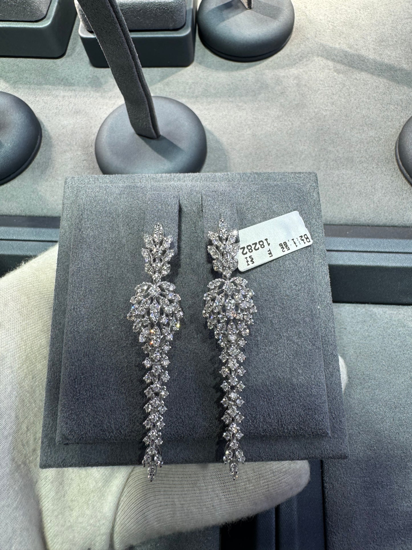 White Gold Diamond Earrings