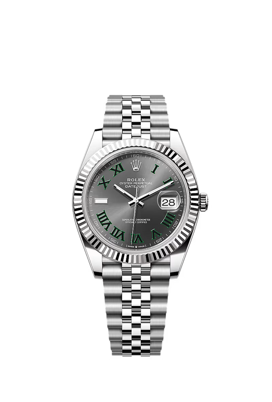 Rolex Datejust 41 Wimbeldon Dial Steel and White Gold Jubilee Watch 126334