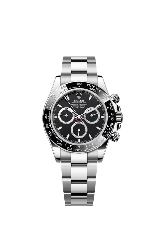 ROLEX Daytona Black Dial Steel Watch 126500LN