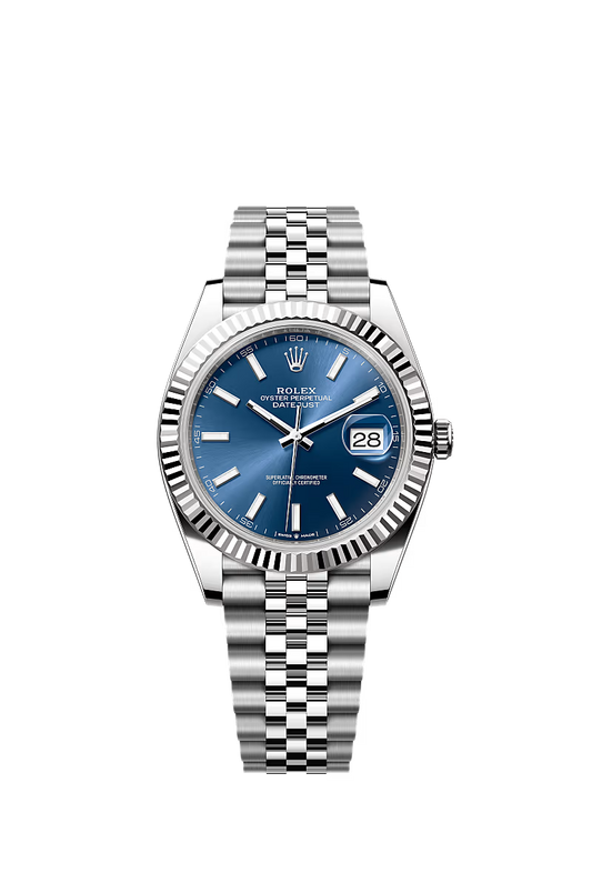 ROLEX Datejust II Blue Dial Oyster Watch 126334 41mm