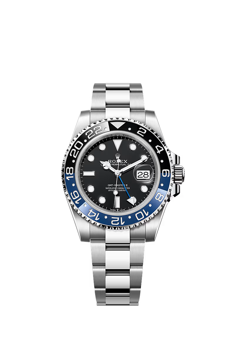 ROLEX GMT-Master II Batman Steel Oyster Watch 126710BLNR